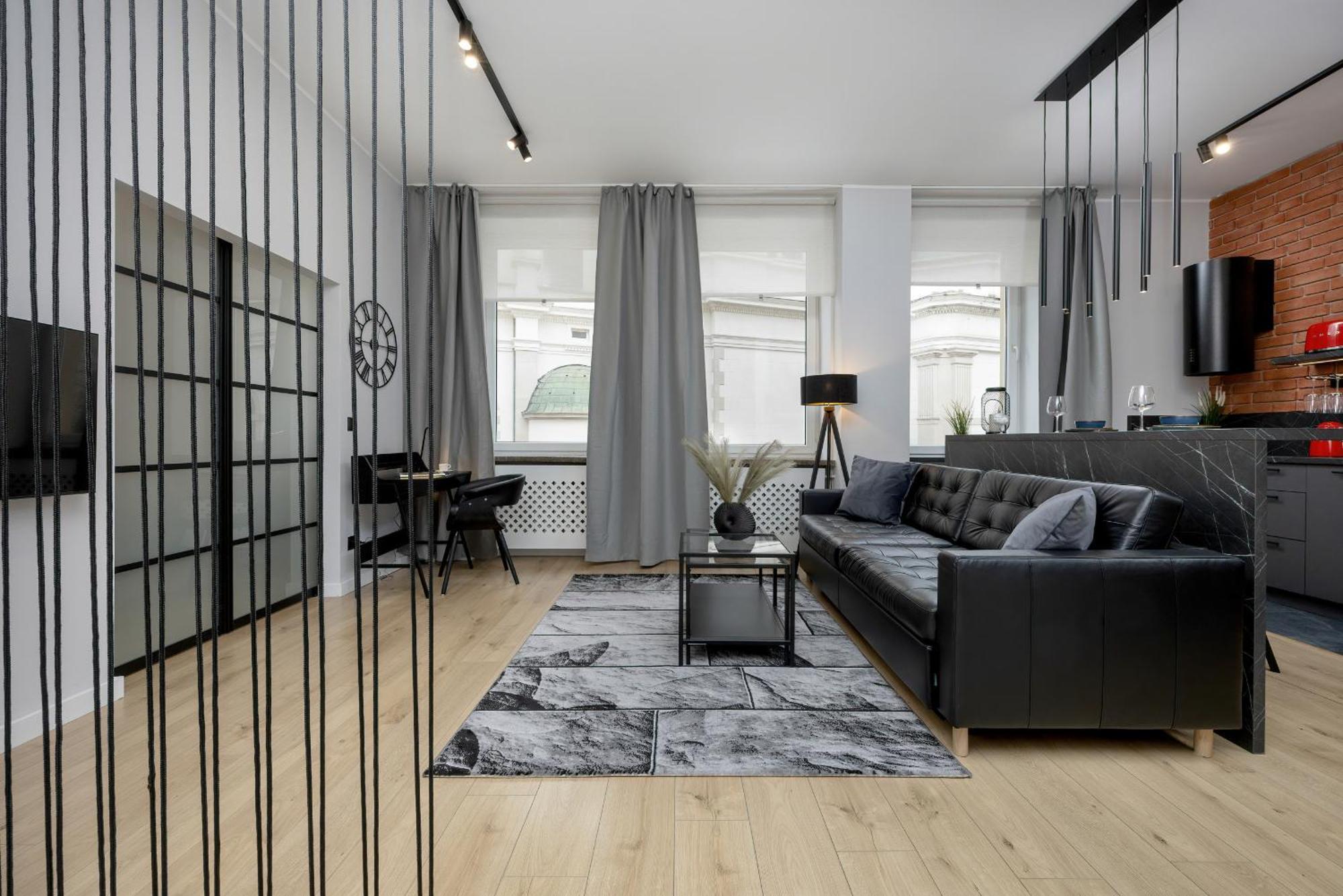 Exclusive Grey And Red Apartment In Warsaw Center By Noclegi Renters Kültér fotó